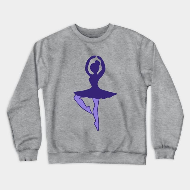 Ballerina Crewneck Sweatshirt by bubbsnugg